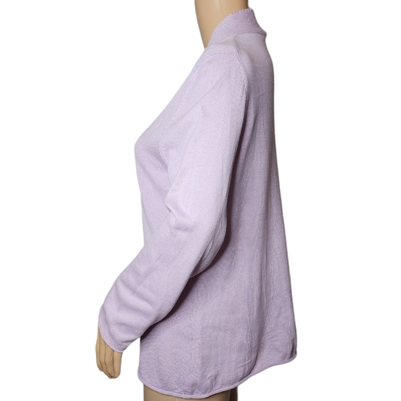 J Jill long sleeve purple knit shirt - Picture 12 of 16